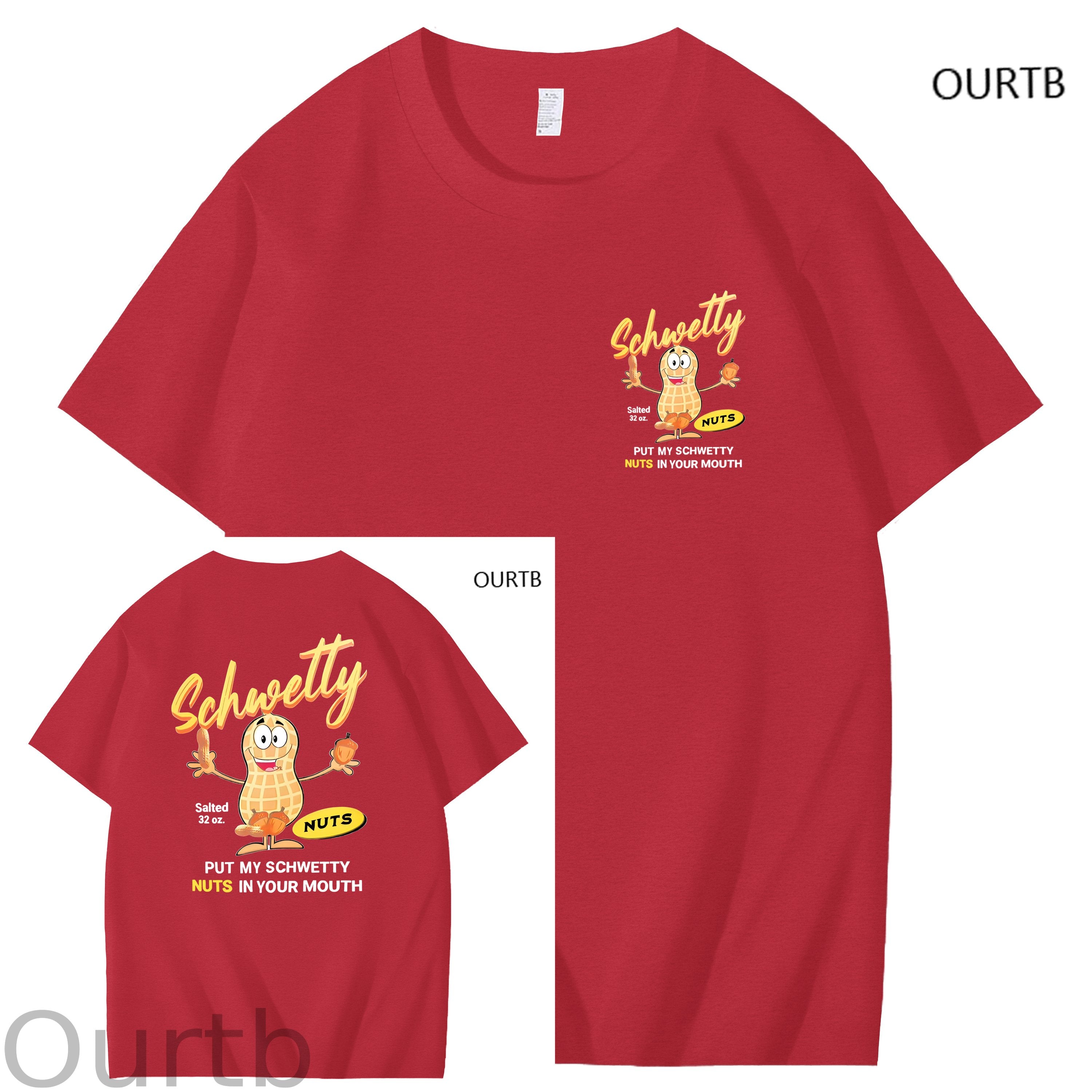 Schwetty Put My Schwetty Nuts In Your Mouth Art Pattern Print T-Shirt