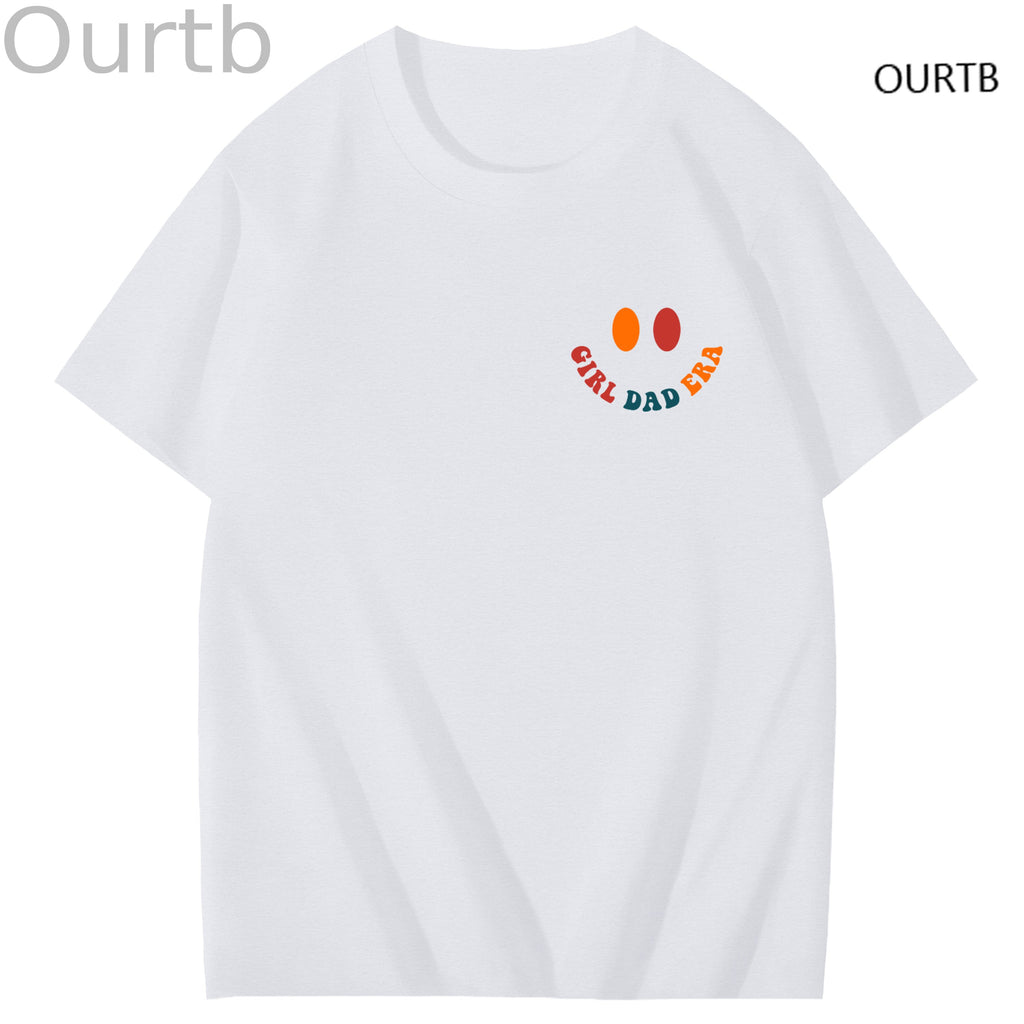 TS Fans In My Girl Dad Era Funny Art Pattern Print T-Shirt