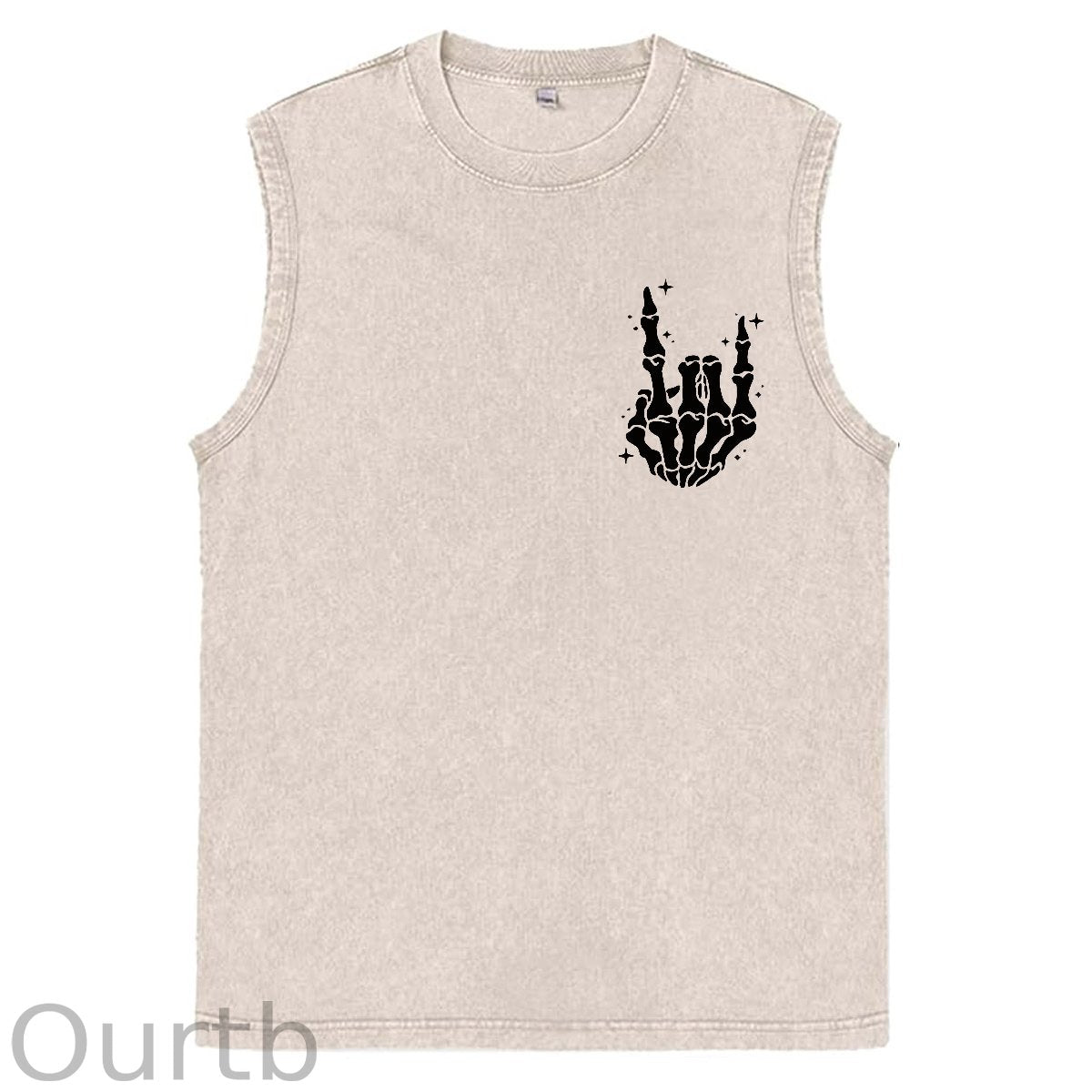 Just A Dad Who Always Came Back With The Milk Print Washed Cotton Sleeveless Tank Tops