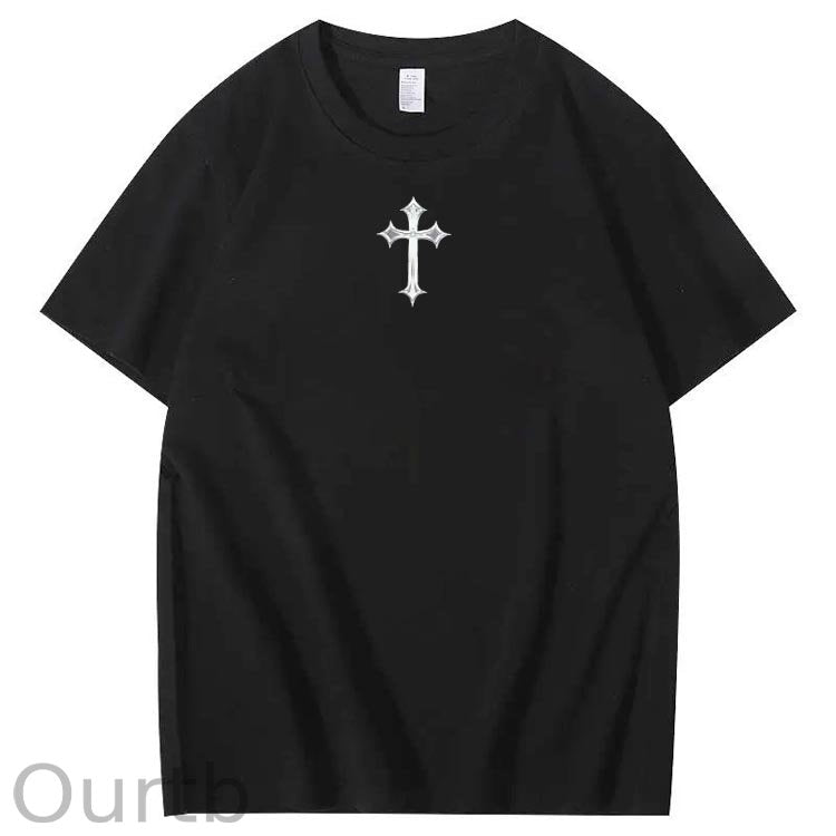 Jesus Is Being Pattern Crew Neck T-Shirt