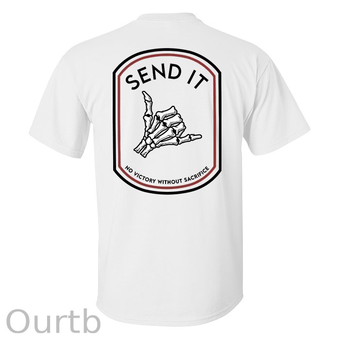 Send It Skull Printed Men's T-shirt