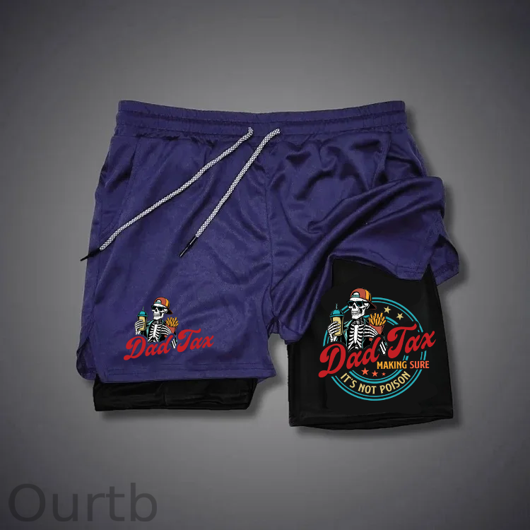 Dad Tax Pattern Print Shorts Pants