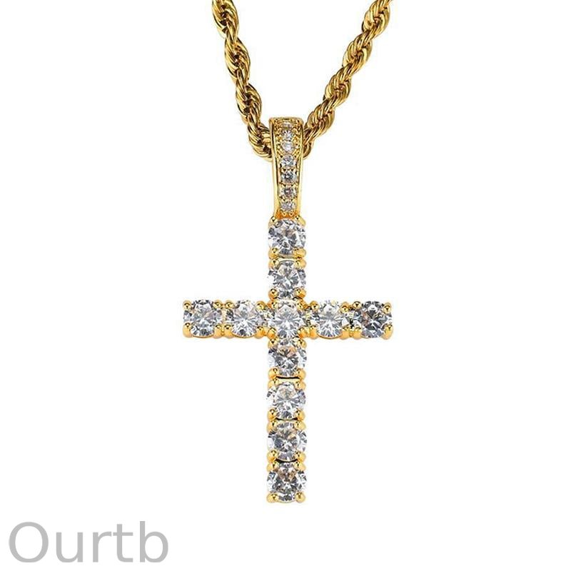 Vintage Casual Cross Necklace 49759256TO