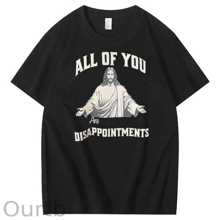 All Of  You Pattern Print Crew Neck T-Shirt