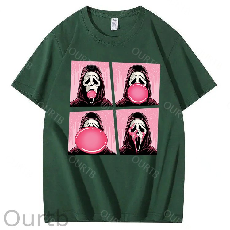 Chewing Gum Bubbles Halloween 100% Cotton T-Shirt