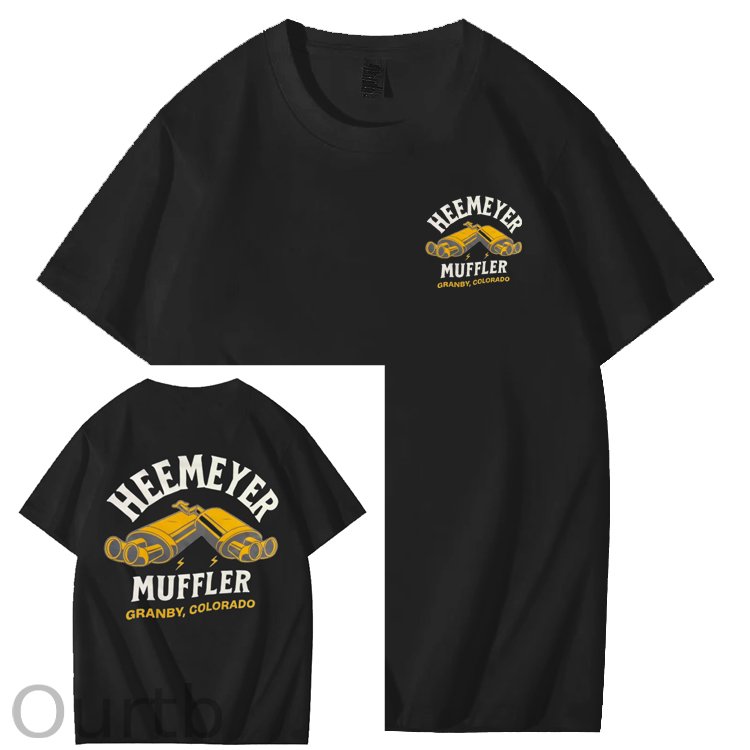Heemeyer Muffler Granby Colorado Art Pattern Print T-Shirt