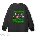 Halloween There Some Horrors In This House Pattern 100% 300g CottonCrew Neck Sweatshirt