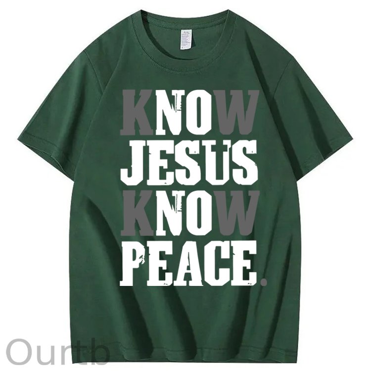Know Jesus Know Peace 100% Cotton T-Shirt