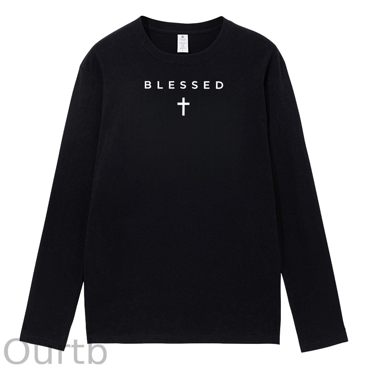 Cross Blessed 100% Cotton Long Sleeve T-Shirt