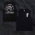 Jesus Made Me A Fisherman  Pattern Print Vest