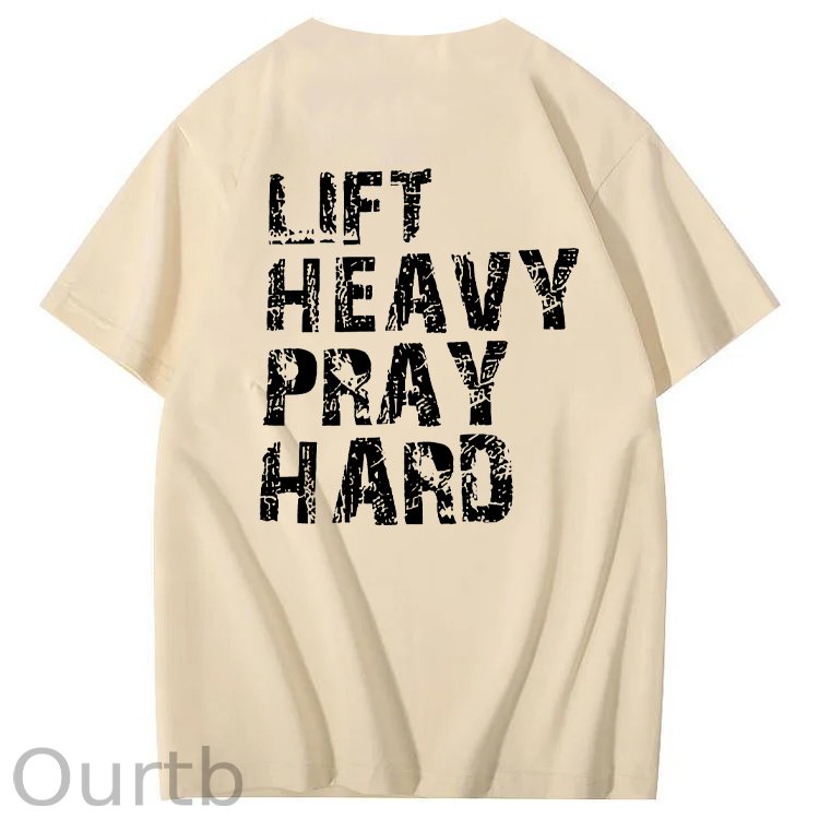 Life Heavy Party Hard Pattern  Print 100%Cotton T-Shirt