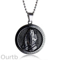 Vintage Casual Praying Jesus Necklace 79895631TO