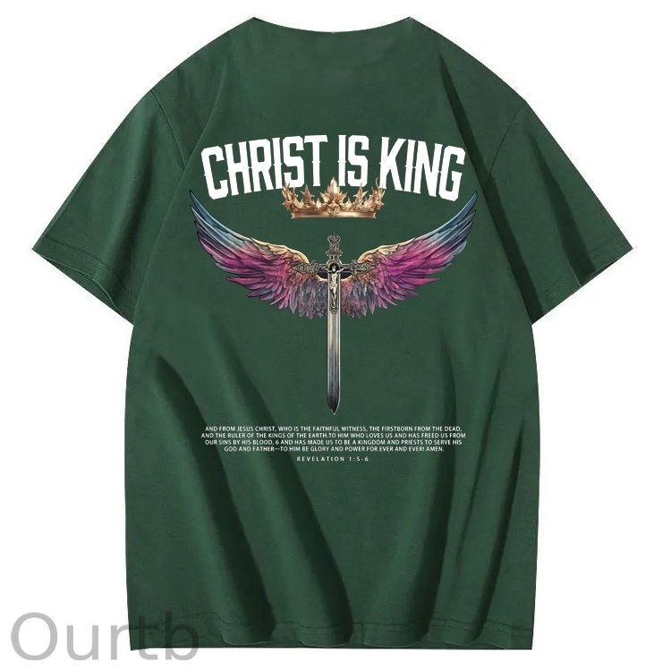 Christ Is King  Pattern 100&Cotton Print T-Shirt