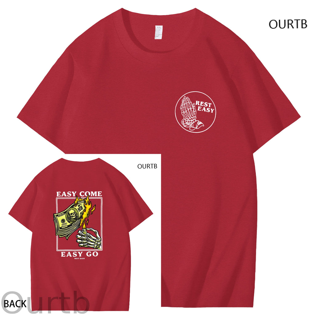 Easy Come Easy Go Art Pattern Print T-Shirt