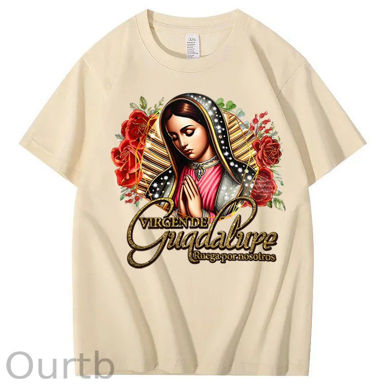 Virgen de Guadalupe Ruega Por Nosotros 100% Cotton T-Shirt