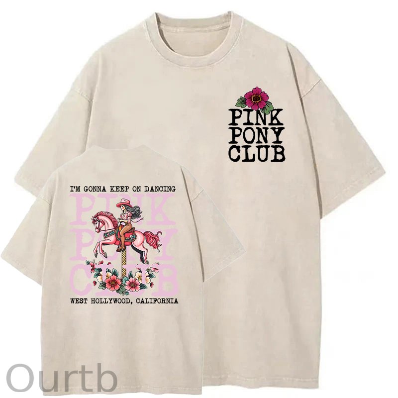 I'm Gonna Keep On Dacing Washed Cotton T-Shirt