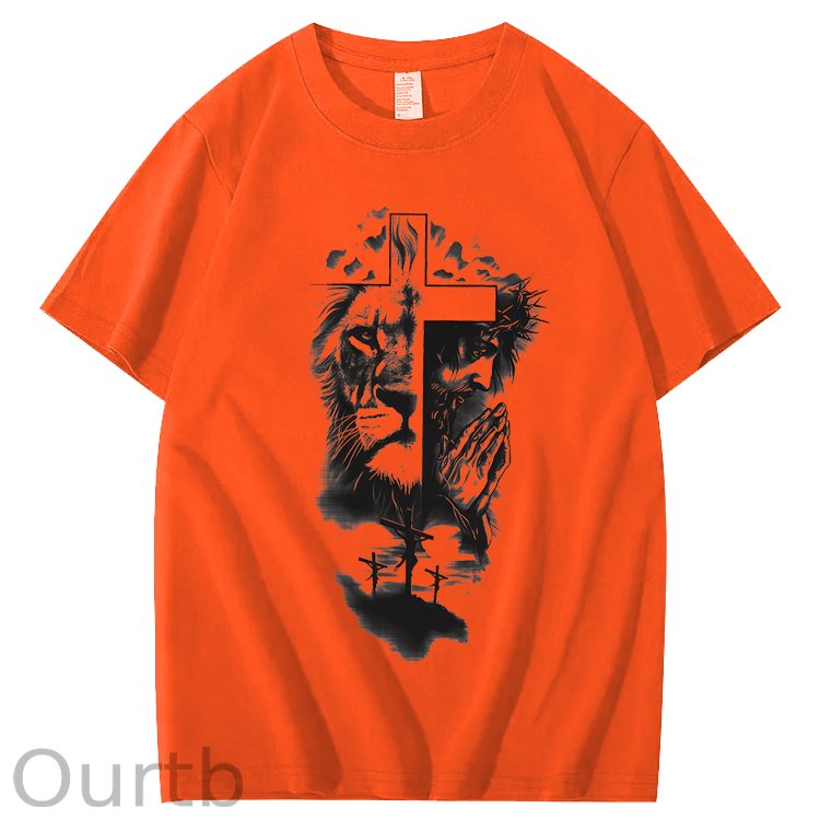 Lion & Jesus 100% Cotton T-Shirt