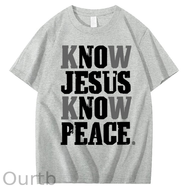Know Jesus Know Peace 100% Cotton T-Shirt