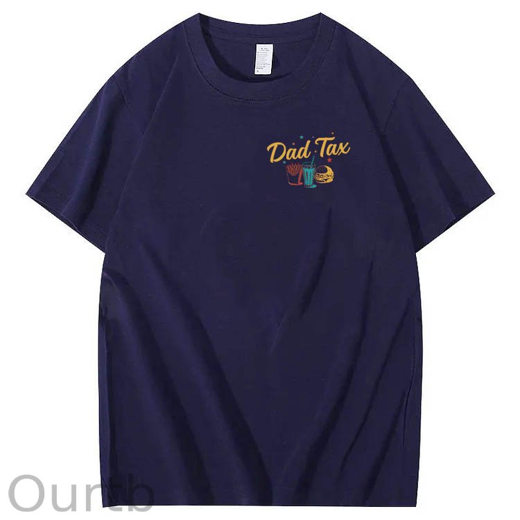 Official Dad Tax Pattern Print 100%Cotton T-Shirt