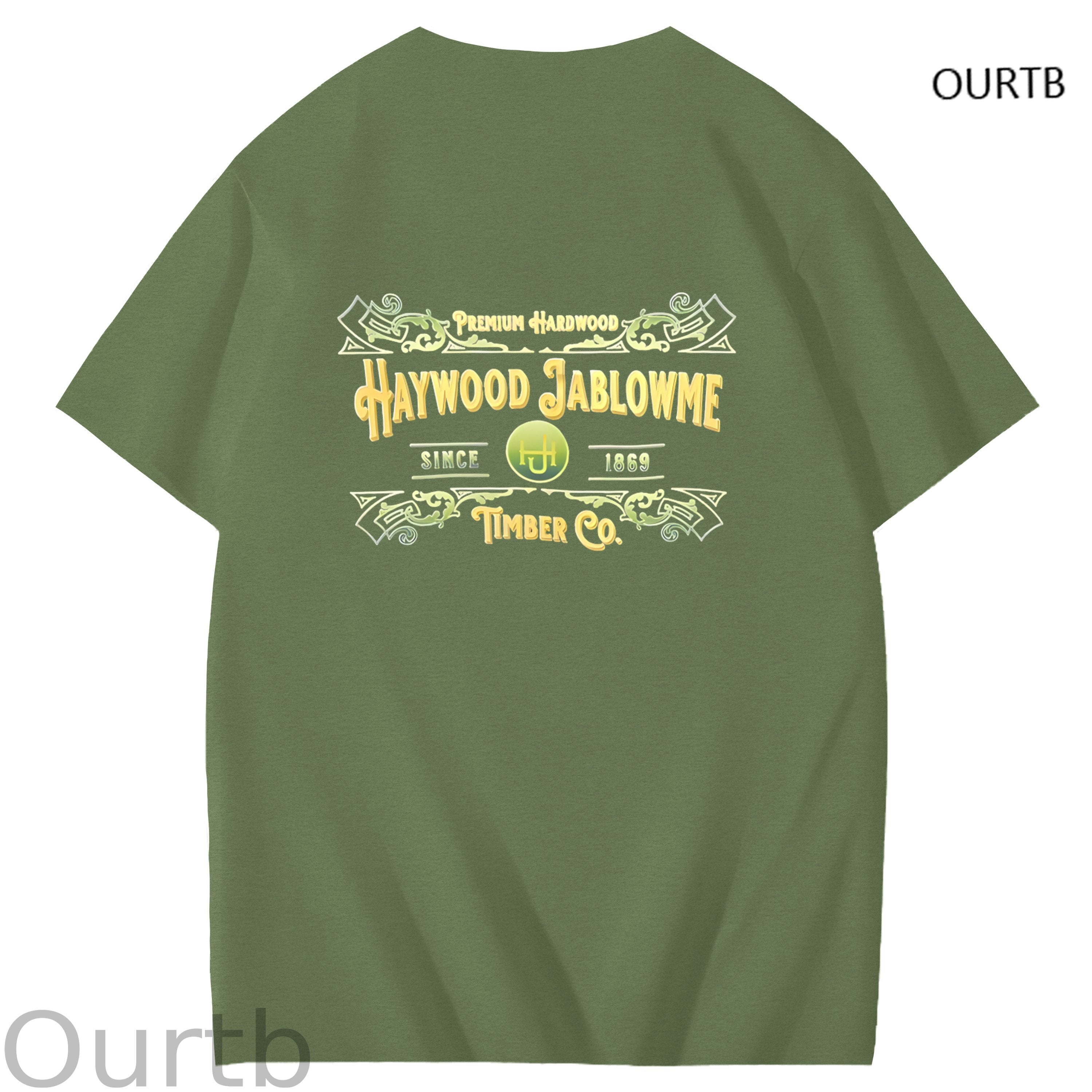 Haywood Since 1869 Jablowme Timber Co Art Pattern Print T-Shirt