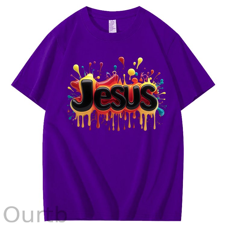 Jesus Geometric 100% Cotton T-Shirt