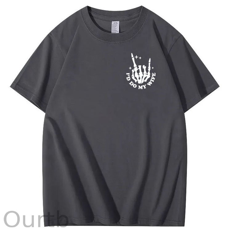 Today I Don't Feel Like Doing Anything Except My Wife Funny  Pattern 100&Cotton Print T-Shirt
