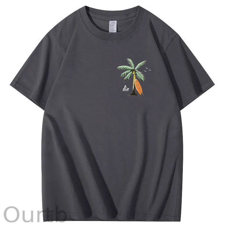 Be Still  Pattern Print 100%Cotton T-Shirt