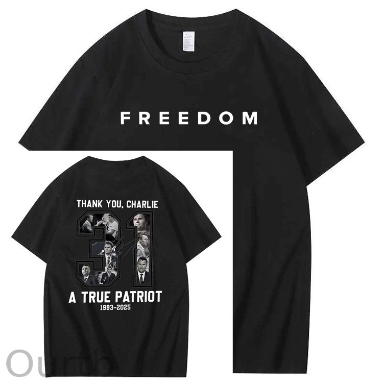 A Ture Patriot   Pattern100% Cotton T-Shirt