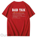 Dad Tax Parse Pattern Print 100%Cotton T-Shirt