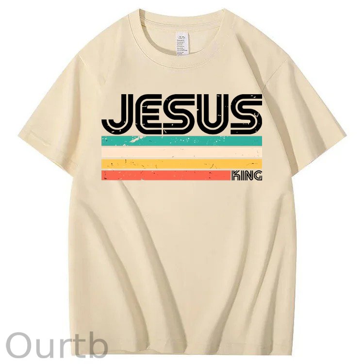 Vintage Jesus King 100% Cotton T-Shirt