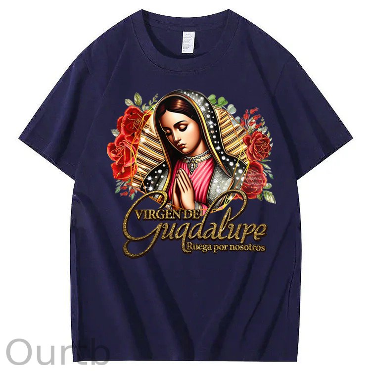 Virgen de Guadalupe Ruega Por Nosotros 100% Cotton T-Shirt