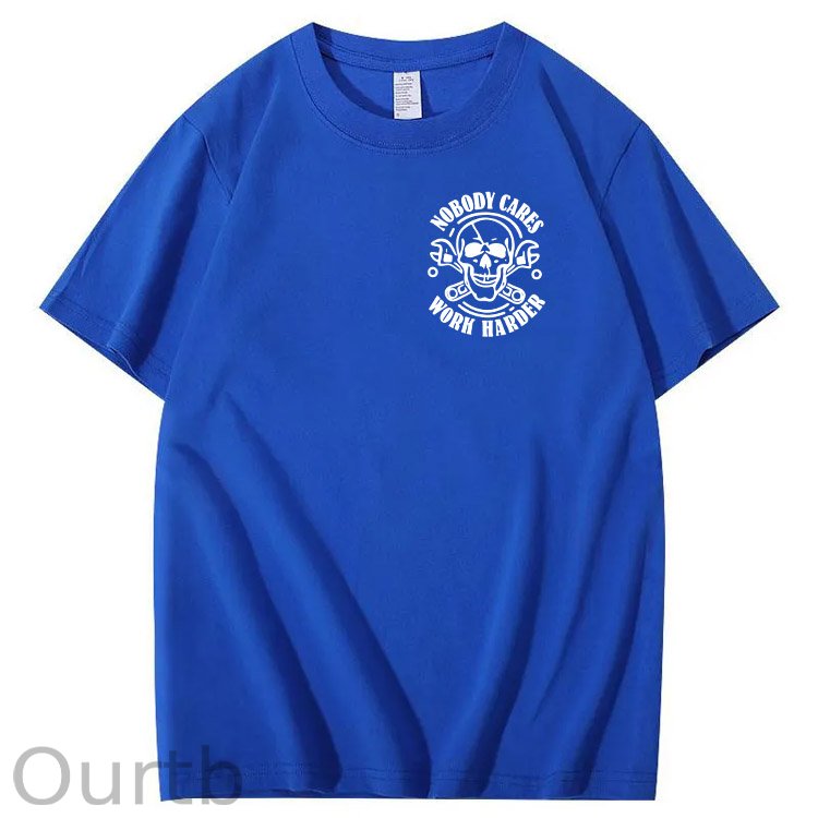No One Owns You Shit Work Hard  Pattern Print 100%Cotton T-Shirt