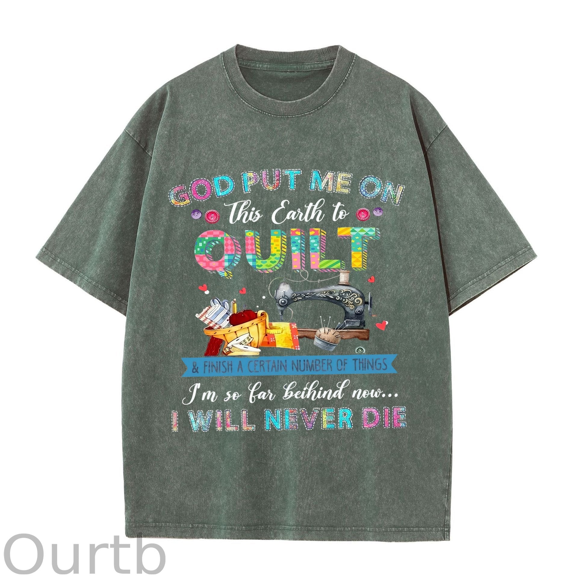God Put Me On Washed T-Shirt