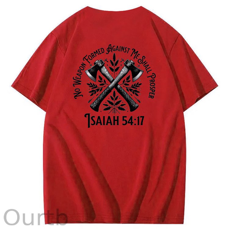 No Weapon Pattern Print Crew Neck T-Shirt