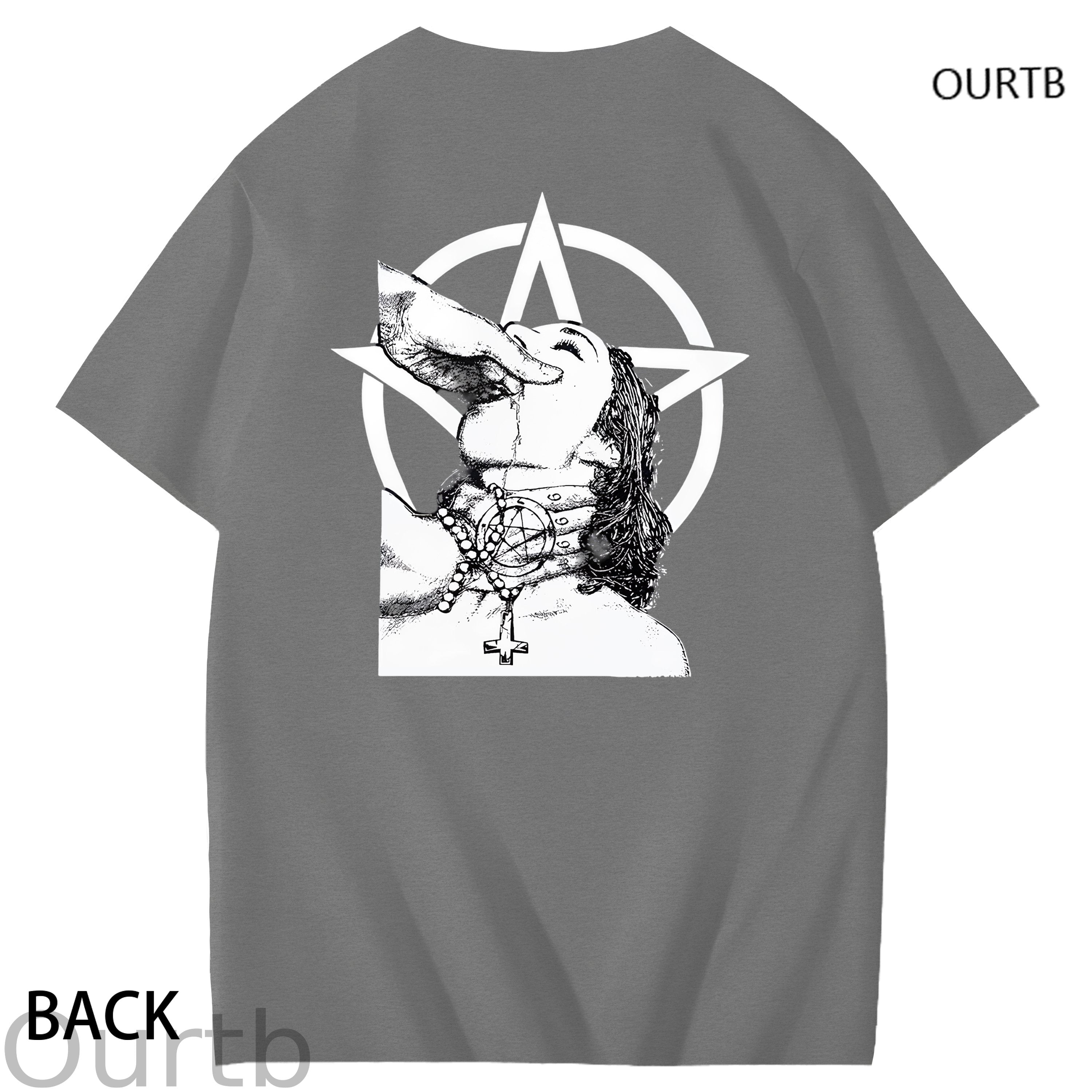 Haywood Satanic Nun Faith Funny Adult Art Pattern Print T-Shirt