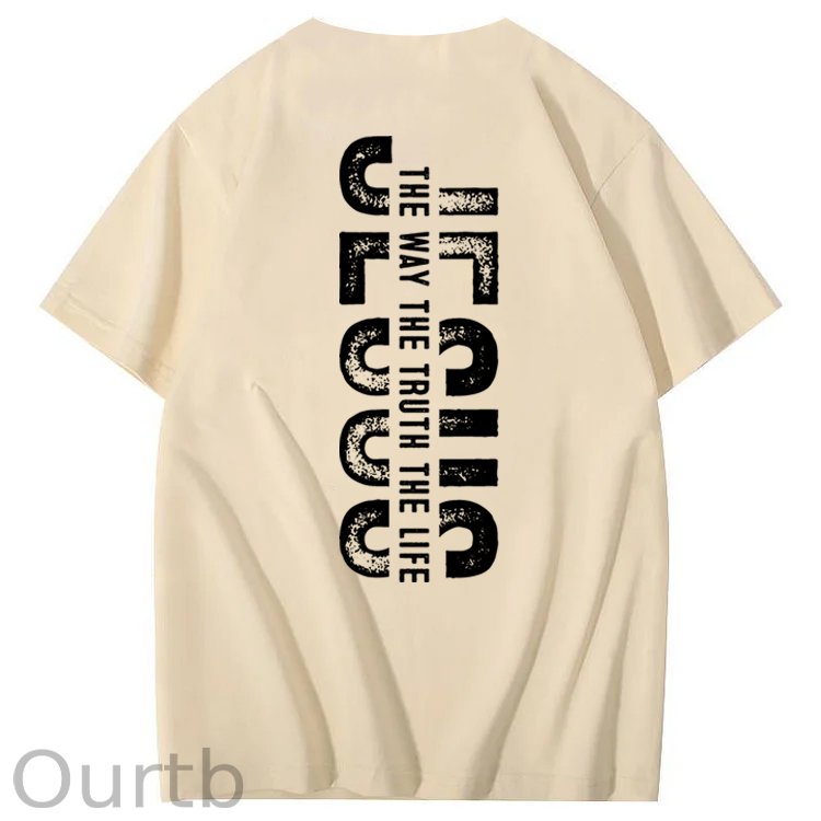 Faith Jesus The Way The Truth The Life 100% Cotton T-Shirt