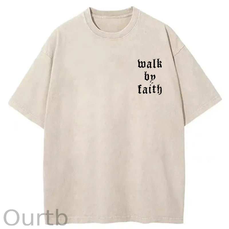 Walk By Faith Washed T-Shirt