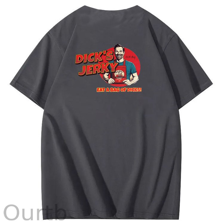 Dick’s Jerky Pattern Print Crew Neck T-Shirt