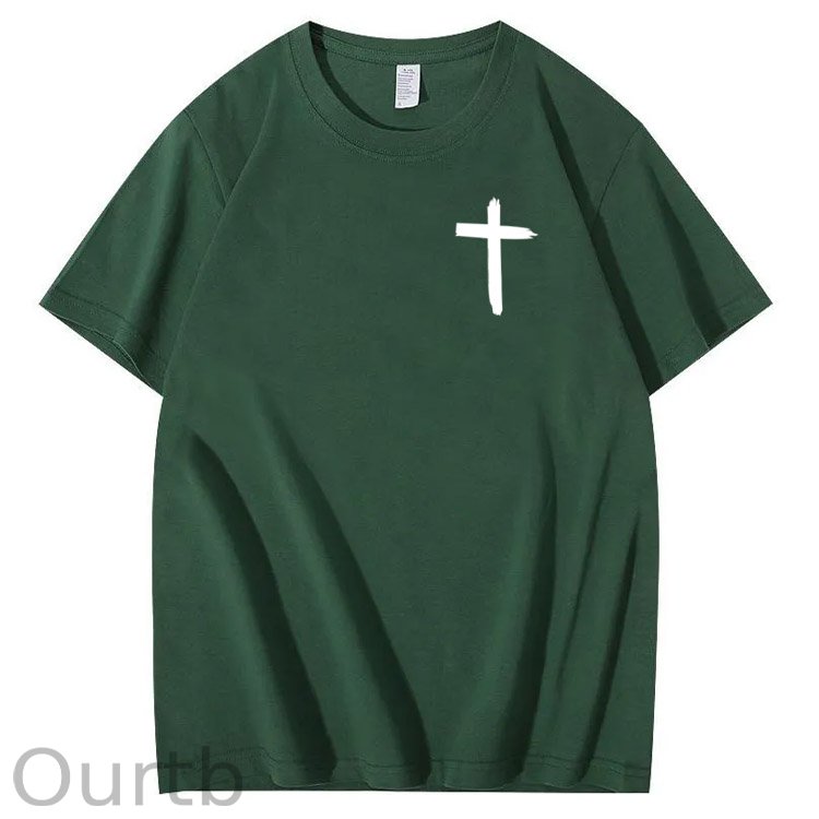 Jesus Loves You Bro Pattern  Print 100%Cotton T-Shirt