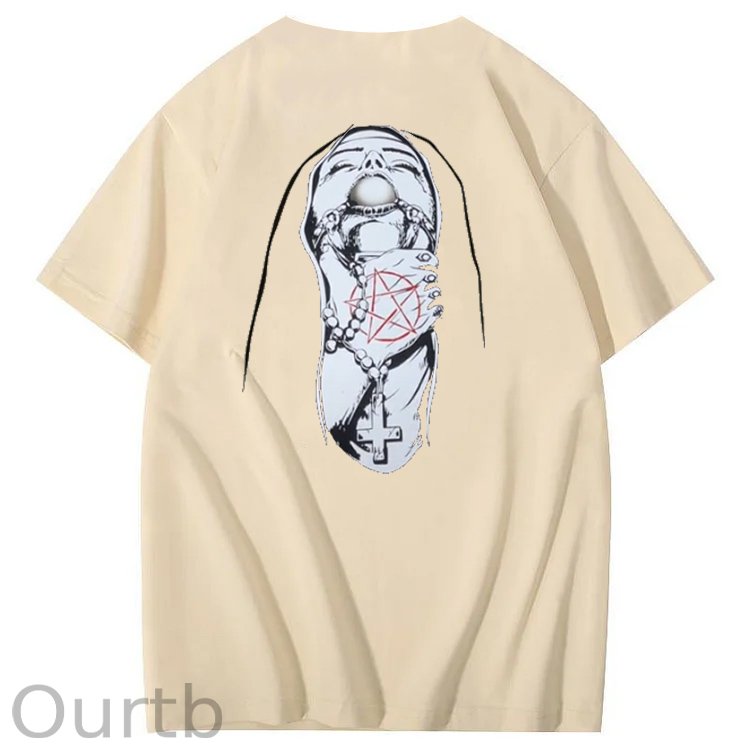 Save Me Pattern Crew Neck T-Shirt