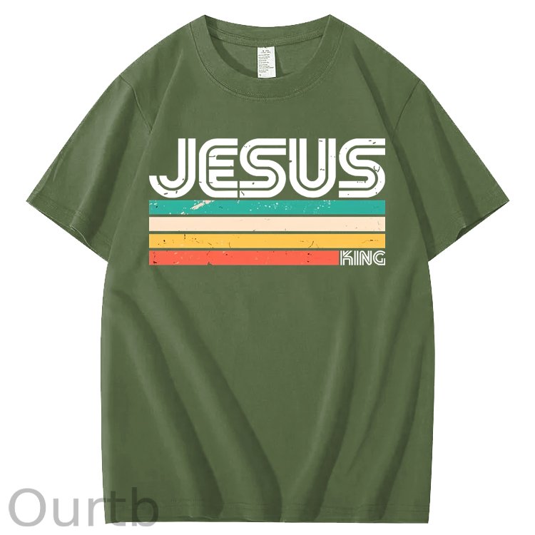 Vintage Jesus King 100% Cotton T-Shirt
