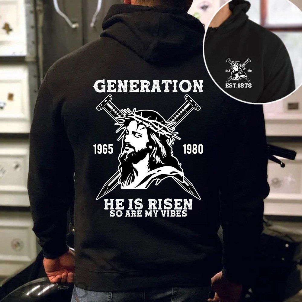 Double-Sided Generation X Custom Year T-shirt, Jesus Christian Shirt, Generation X T-Shirt