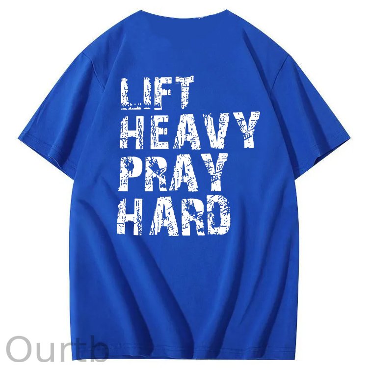 Life Heavy Party Hard Pattern  Print 100%Cotton T-Shirt