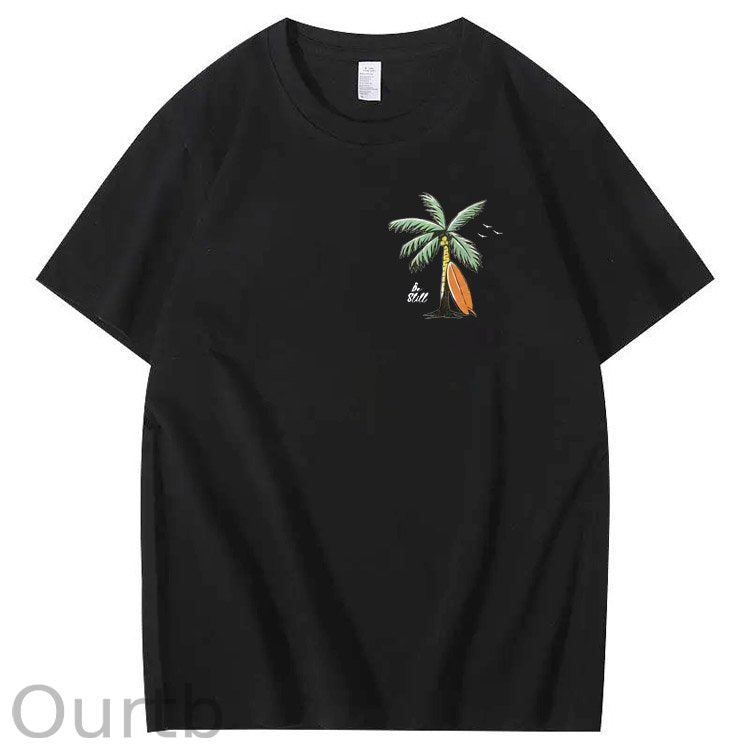Be Still  Pattern Print 100%Cotton T-Shirt