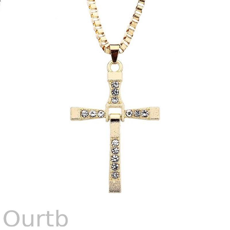 Casual Fashion Shiny Cross Necklace 59489667TO