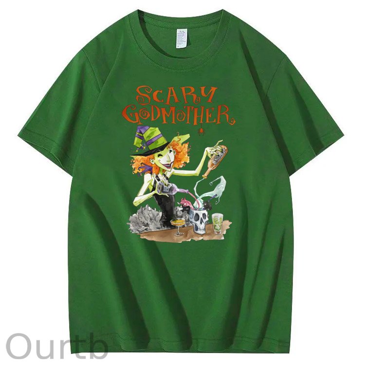 Halloween Godmother Pattern  Print 100%Cotton T-Shirt