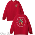 Be Still  Pattern 100% 300g CottonCrew Neck Sweatshirt (High Quality Version)