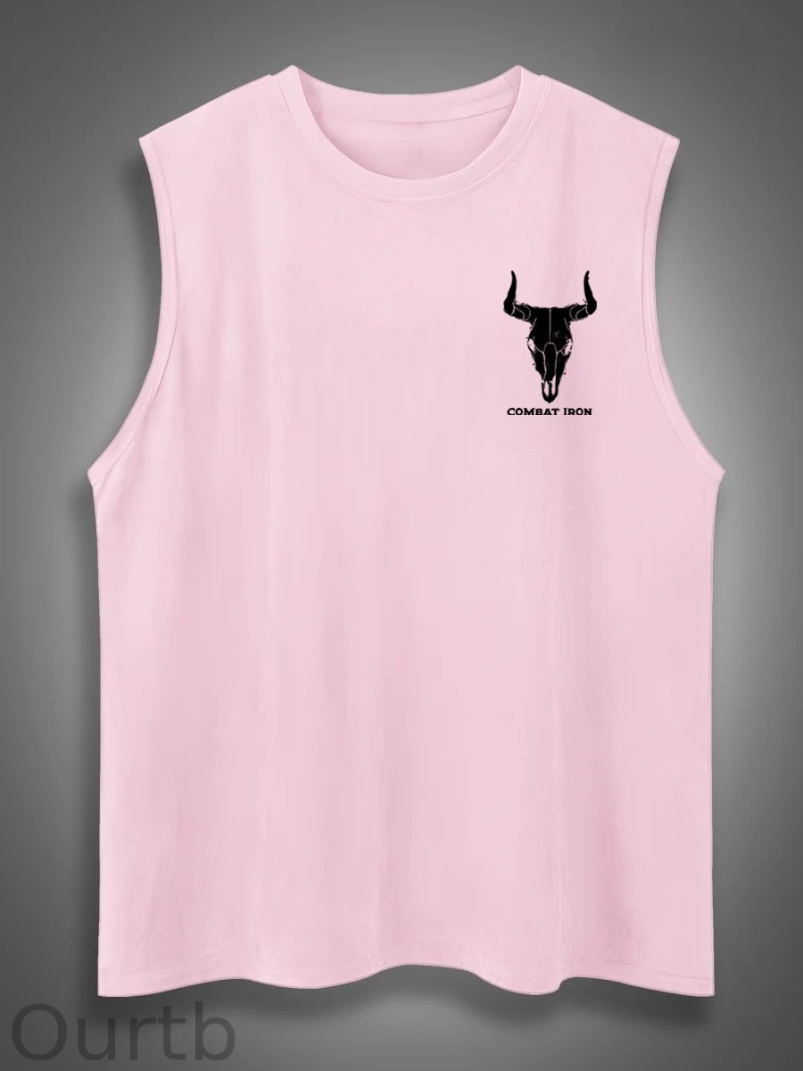 If Genders Confuse You Go Milk A Bull Print Cotton Sleeveless Tank Tops