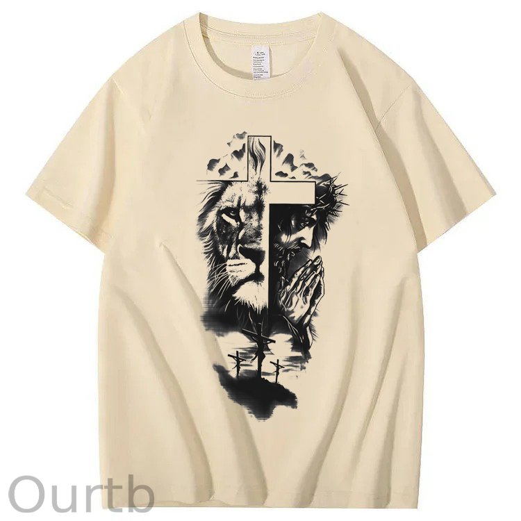 Lion & Jesus 100% Cotton T-Shirt