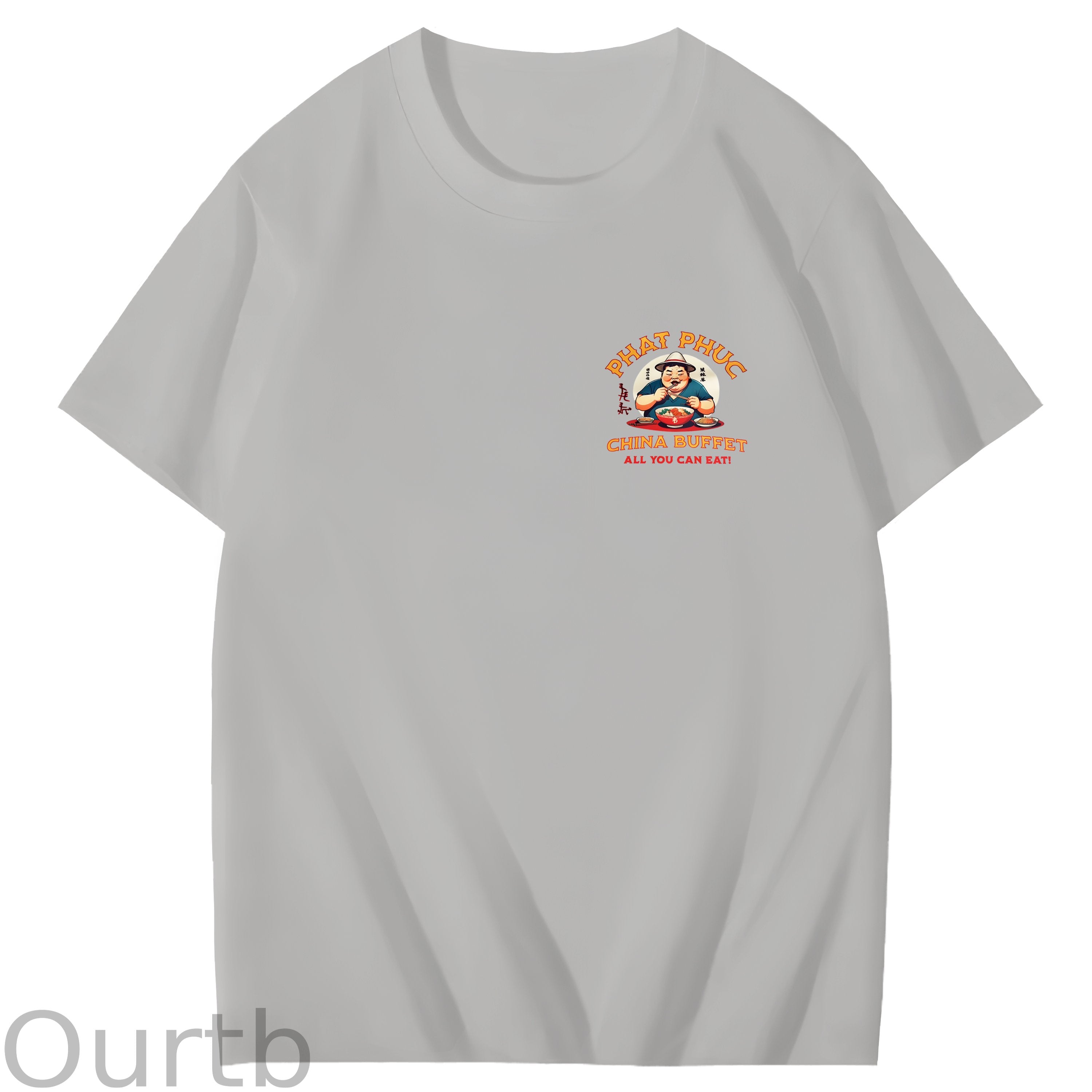 Phat Phuc China Buffet Art Pattern Print T-Shirt